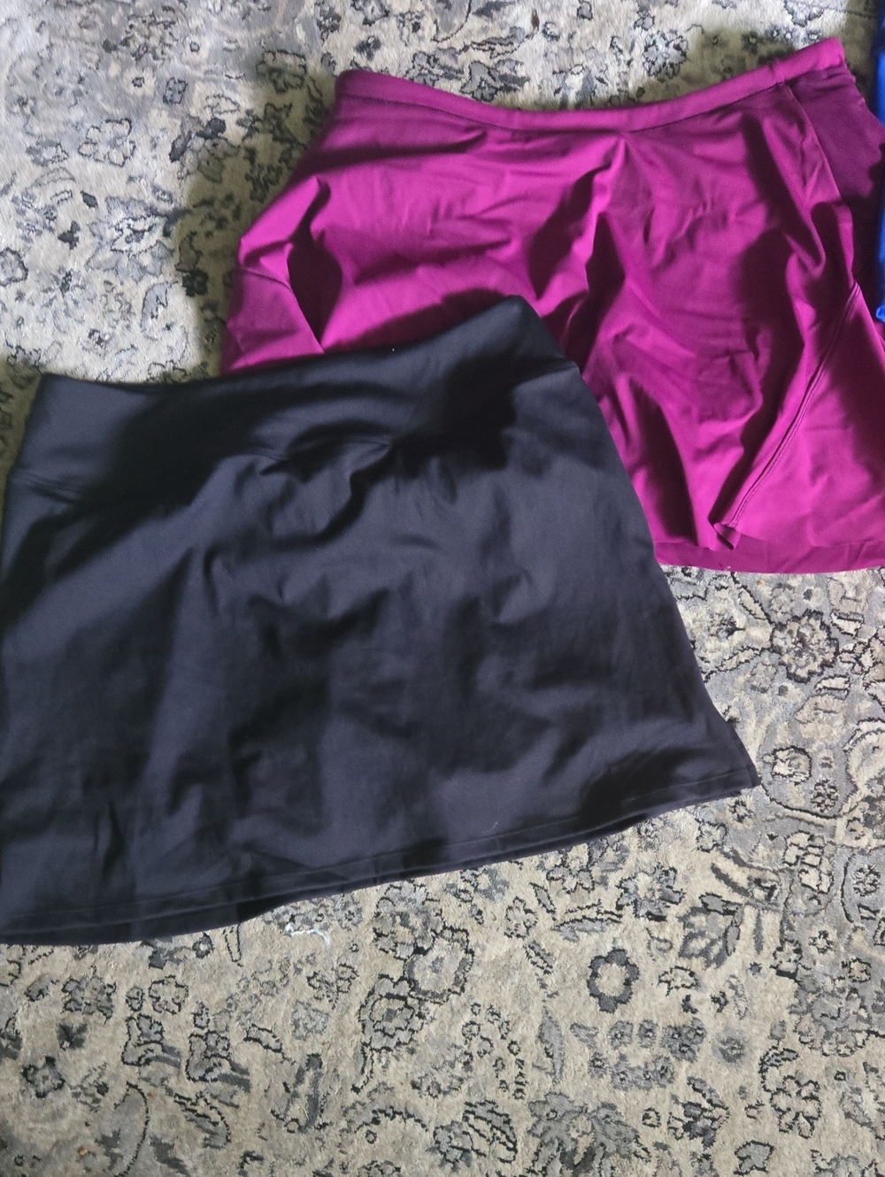 2 For 20 Women’s Black and Magenta A-Line Skirts
